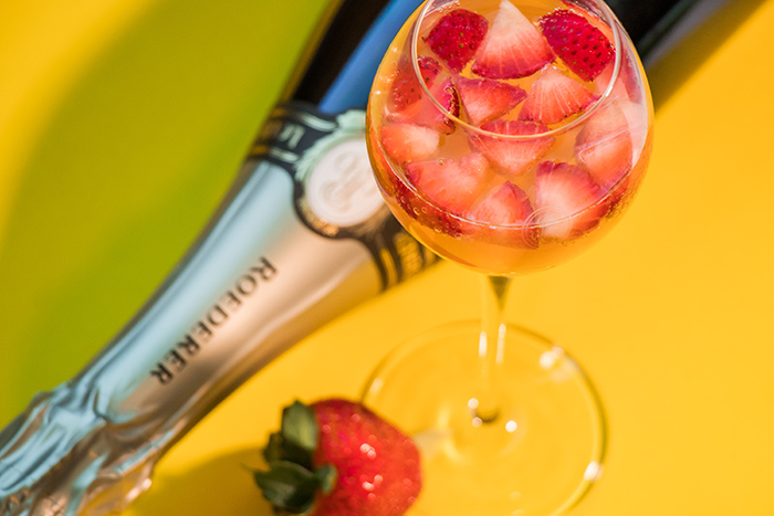 009_Louis Roederer Brut Premier Champagne with Peach and Strawberry