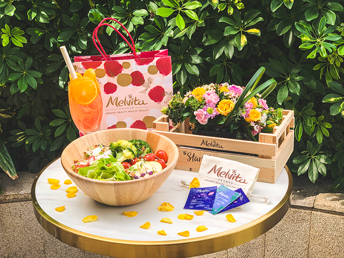 Healthy Salad with Melvita Gifts