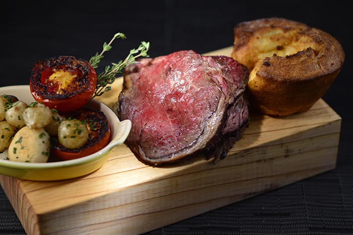 Three on Canton_Roasted fore-rib of beef and Yorkshire pudding