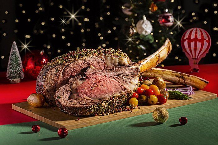 香草果仁烤美國安格斯斧頭扒