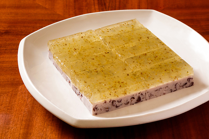 柚子桂花紅荳糕 Osmanthus flower, yuzu jelly, red bean