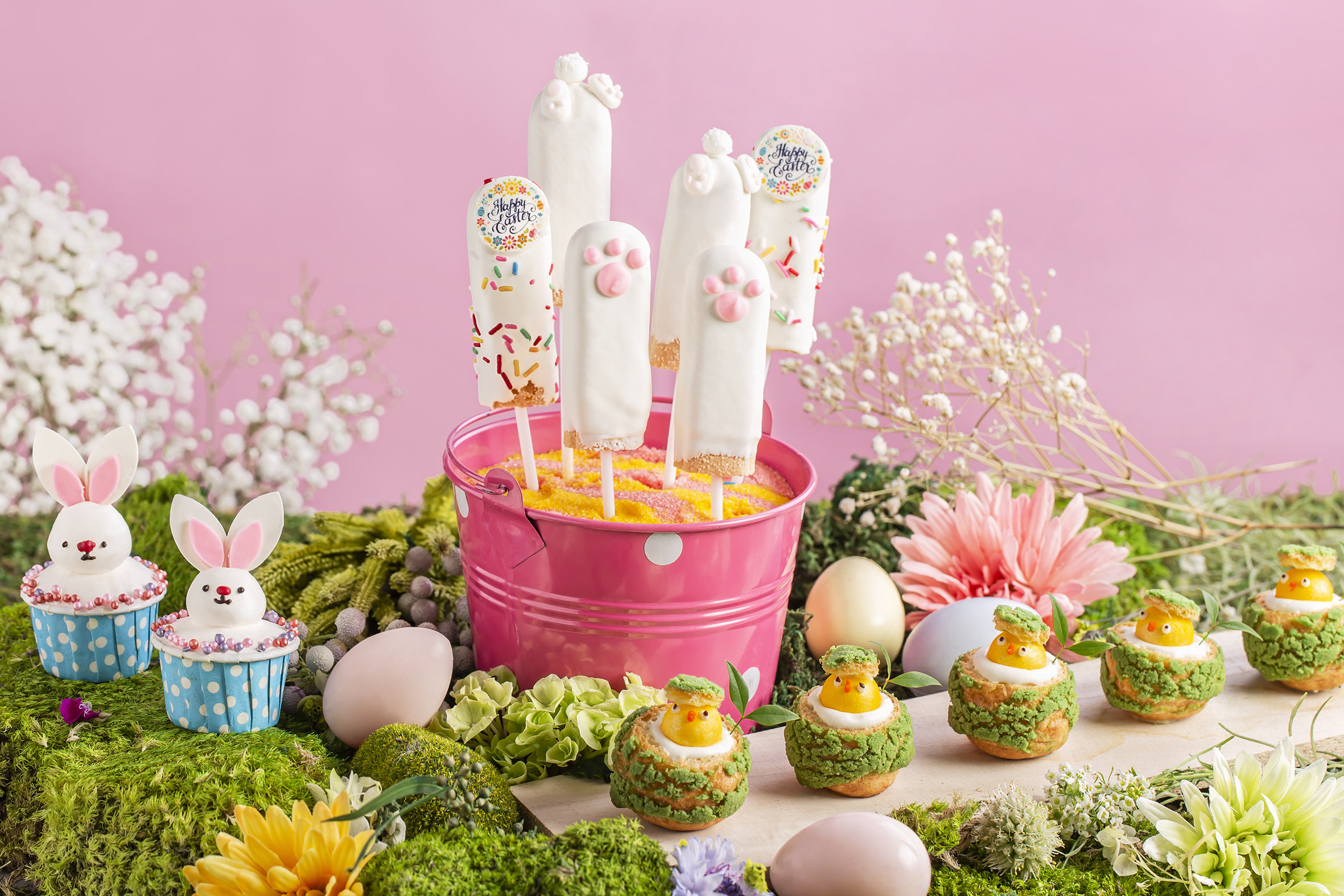花月庭 - 復活節朱古力手指棒棒 & 小雞檸檬泡芙